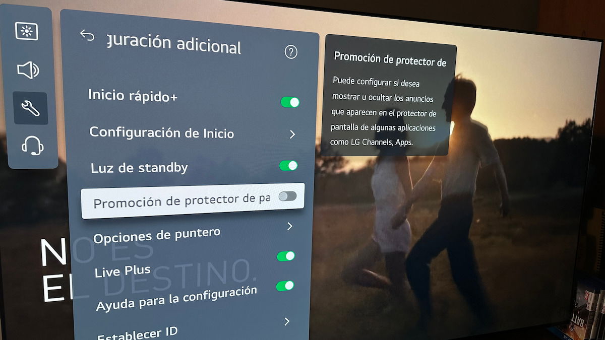  Cómo desactivar los anuncios del salvapantallas de tu televisor LG con webOS 