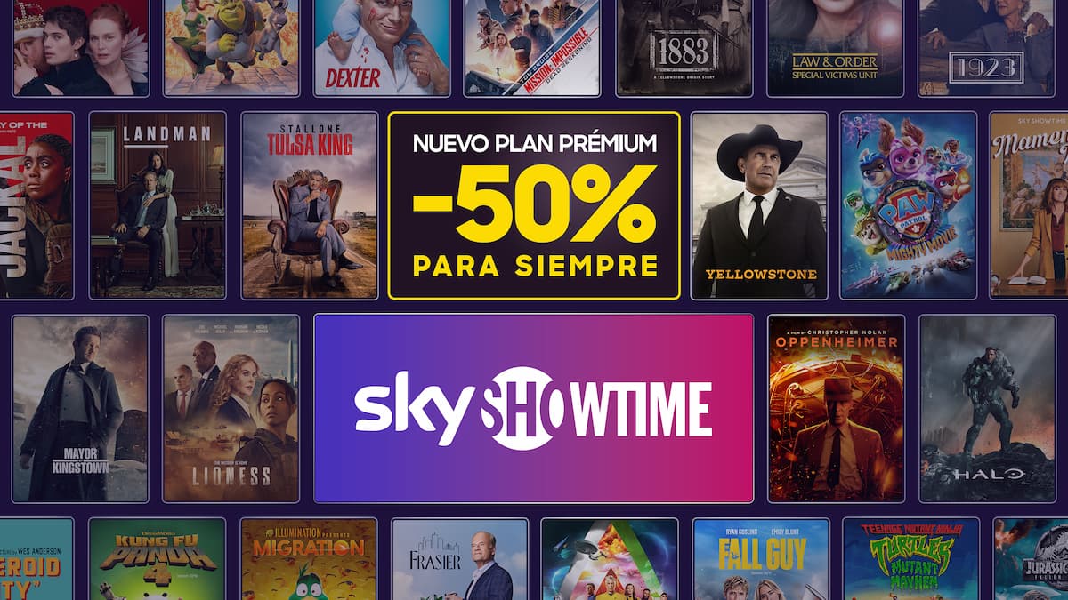 SkyShowtime lanza su nuevo plan prémium con un 50% de descuento para siempre