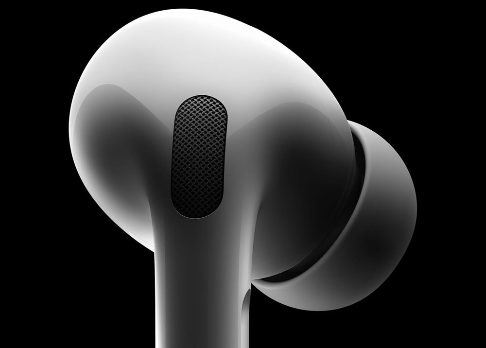 Detalle micrófono en los Apple AirPods Pro