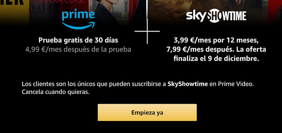 SkyShowtime por menos de 4 euros durante 12 meses ¡un ofertón que no puedes dejar pasar!