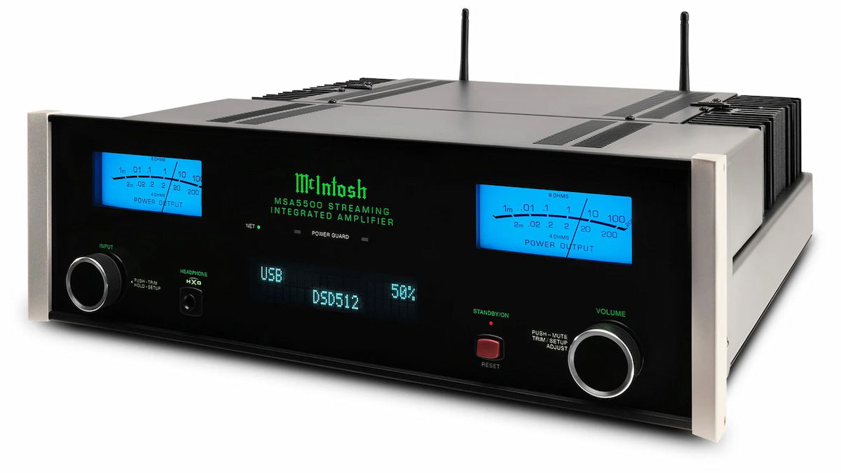 El McIntosh MSA5500 combina streaming, HDMI ARC y diseño audiófilo en un solo amplificador