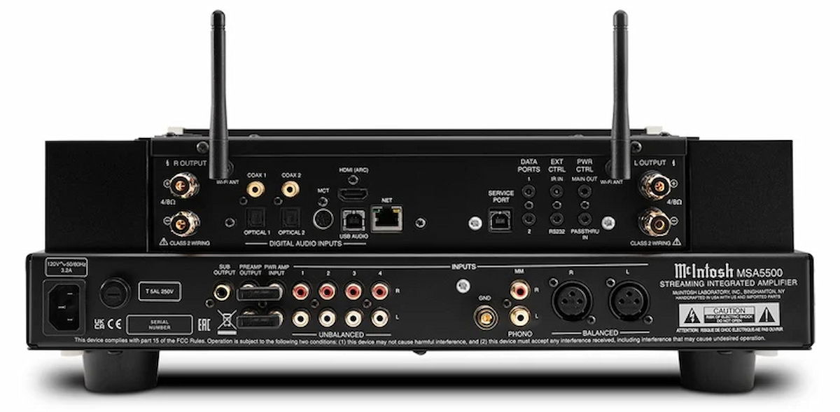 El McIntosh MSA5500 combina streaming, HDMI ARC y diseño audiófilo en un solo amplificador