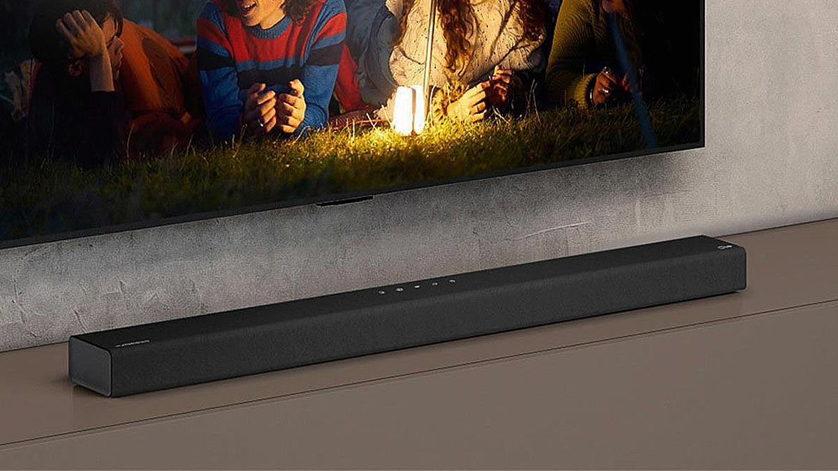 Barra de sonido LG S65Q en una mesa