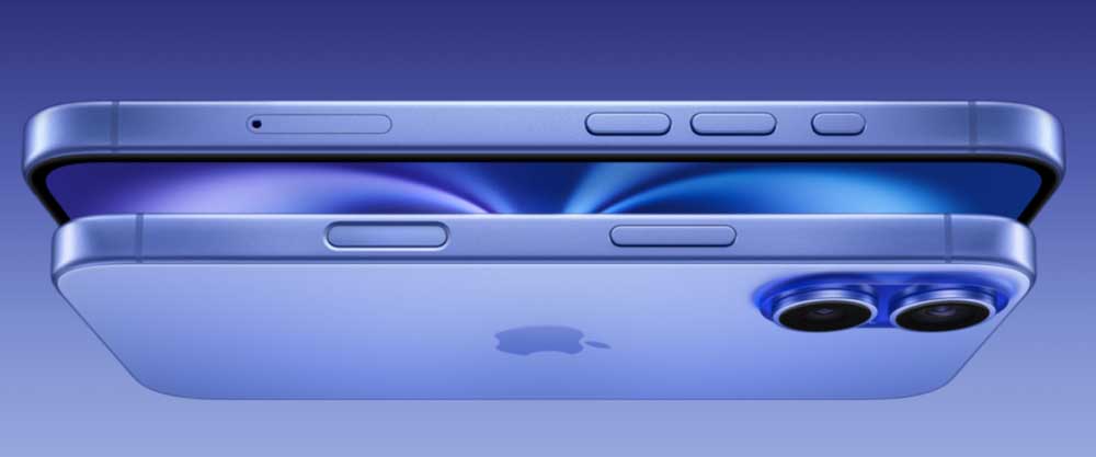 iPhone 16 de color azul