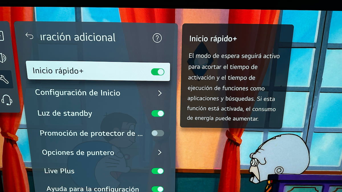 Qué es el Inicio Rápido, la función de webOS que podría perjudicar tu televisor