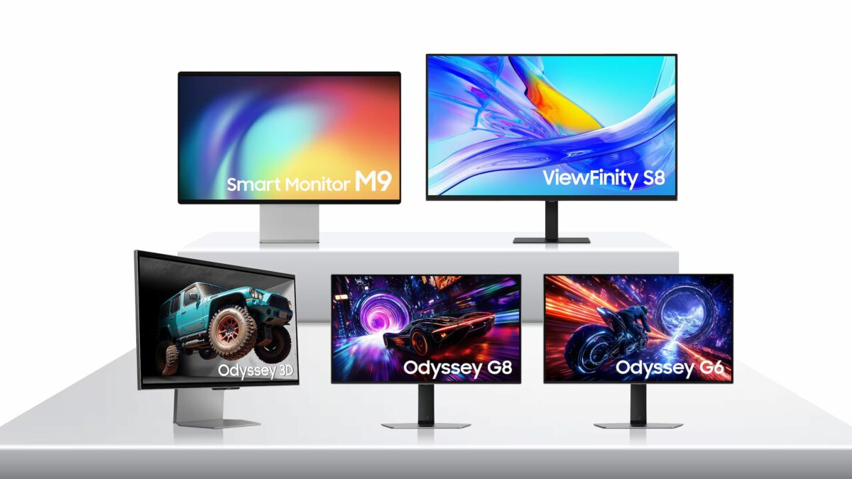 Samsung desvela 5 monitores para el CES 2025, incluyendo los Odyssey G6 y G8 QD-OLED con 500 Hz