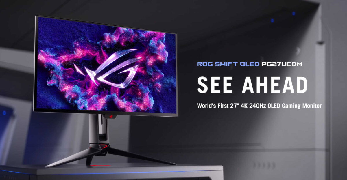 Asus ROG Swift OLED PG27UCDM, el impresionante monitor con panel QD-OLED ya está disponible