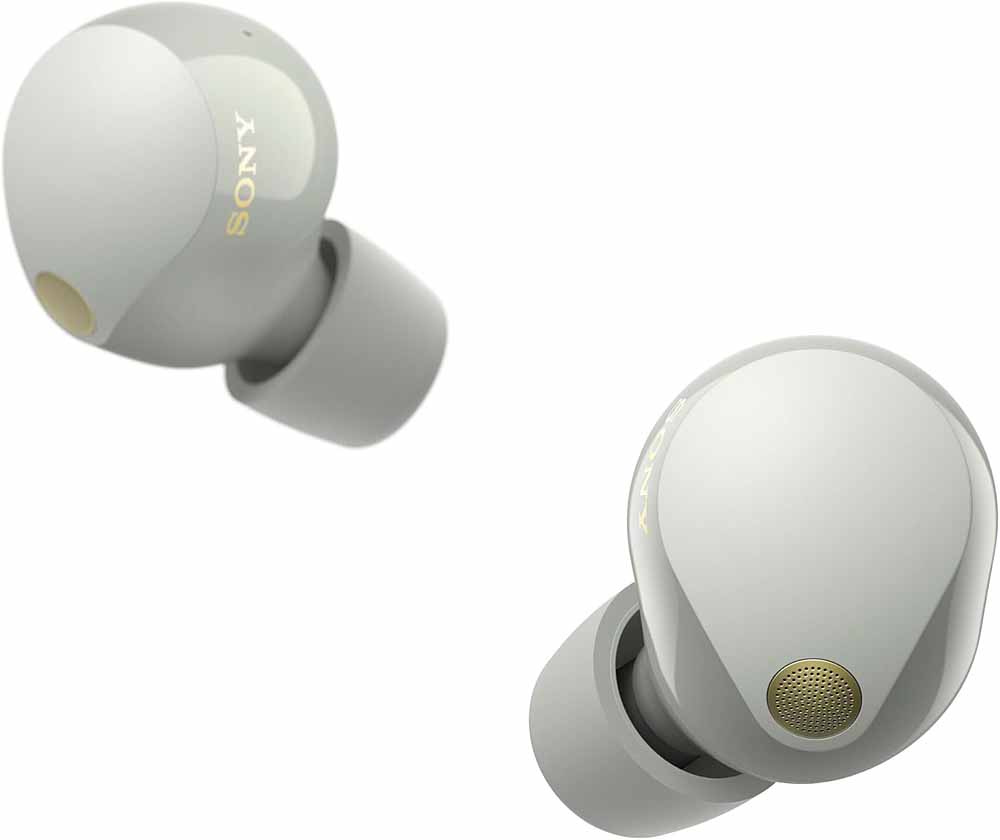 Auriculares Sony WF-1000XM5 de color plata