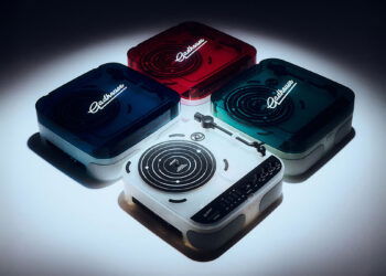 Gadhouse Cosmo Solar Edition: un tocadiscos transparente, colorido y con altavoces y Bluetoot integrados