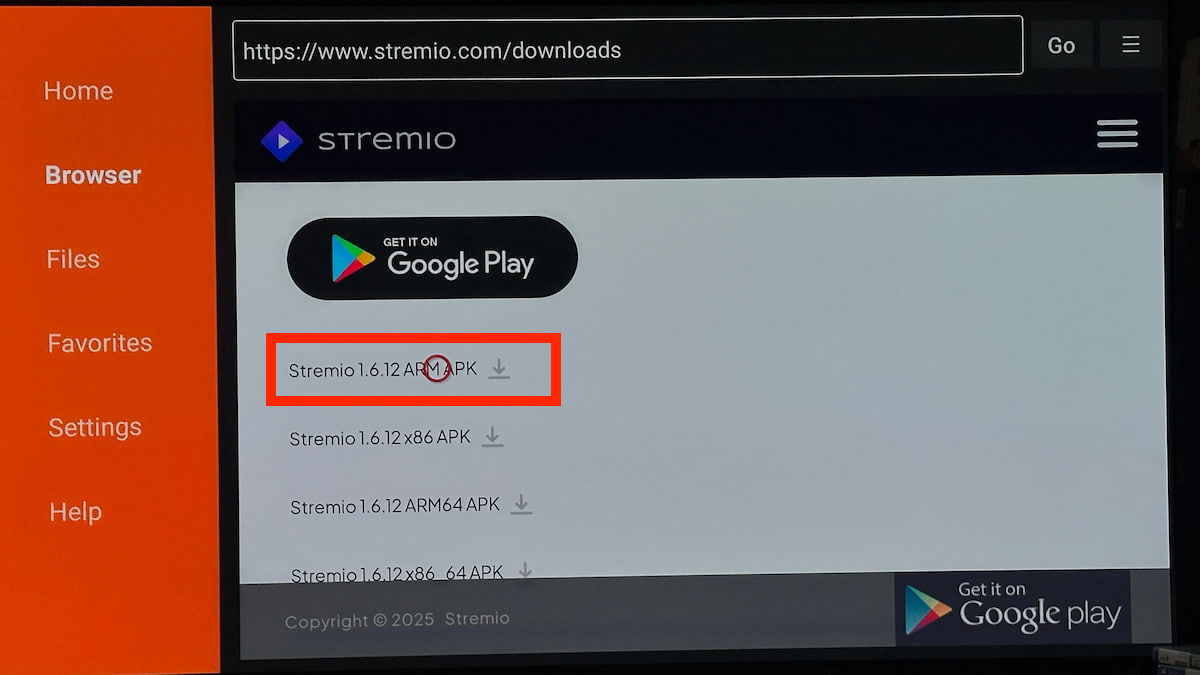 Cómo instalar la app Stremio en tu Fire TV