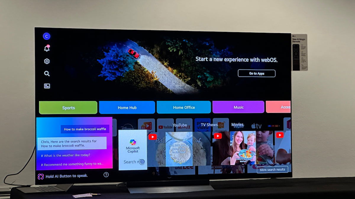 WebOS 25: LG mete la directa con IA y personalización extrema en sus Smart TVs