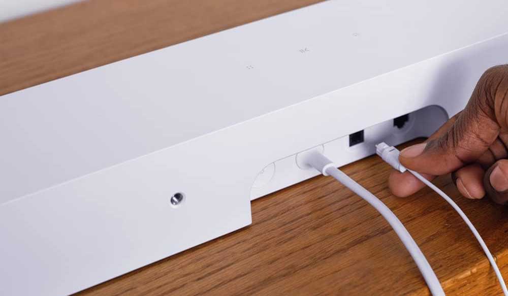 Conexiones de la barra de sonido Sonos Ray