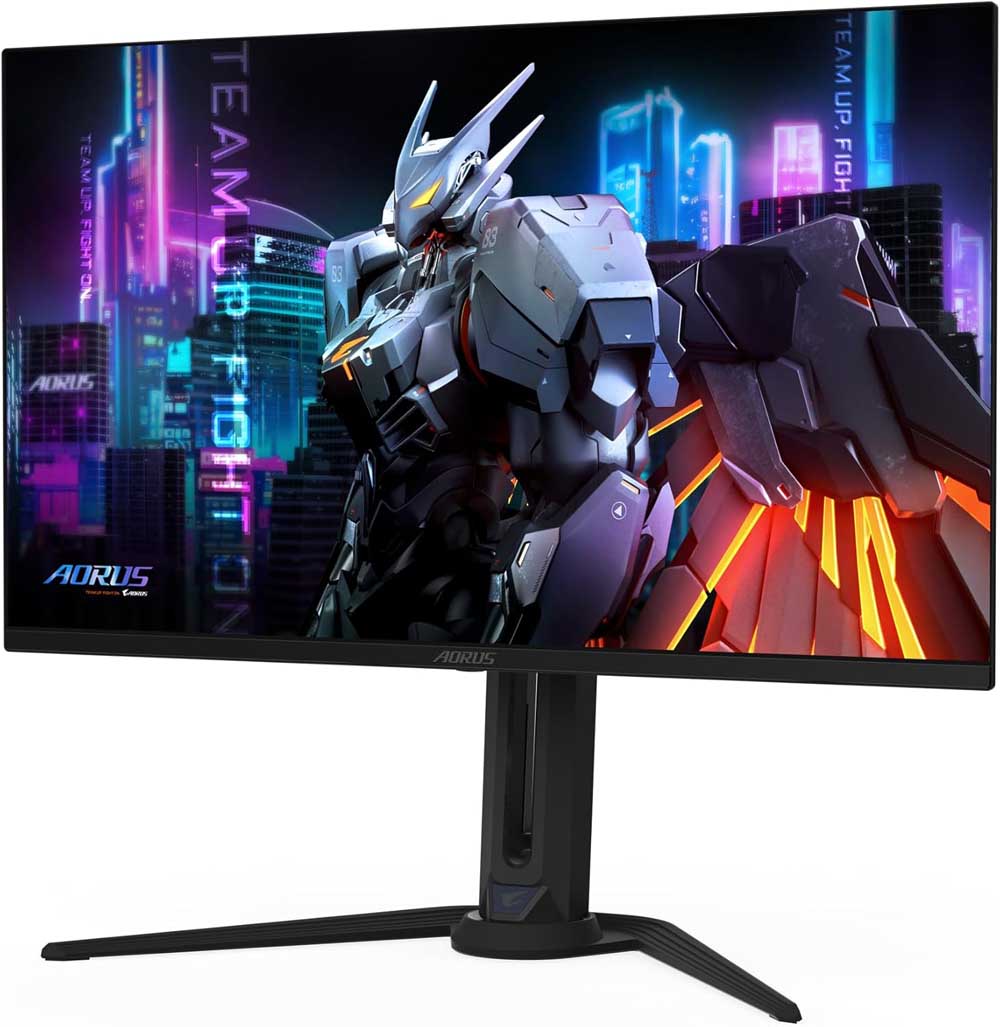 Frontal del monitor Gigabyte AORUS FO32U2