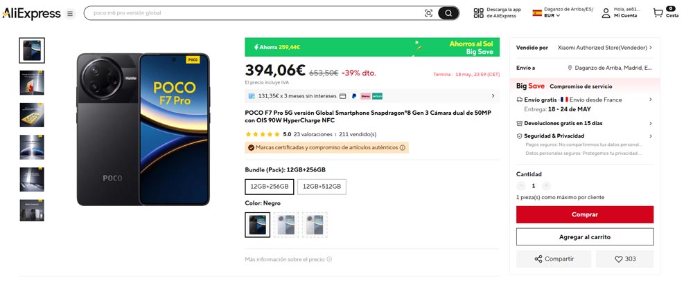 Ofertas por el POCO F7 Pro