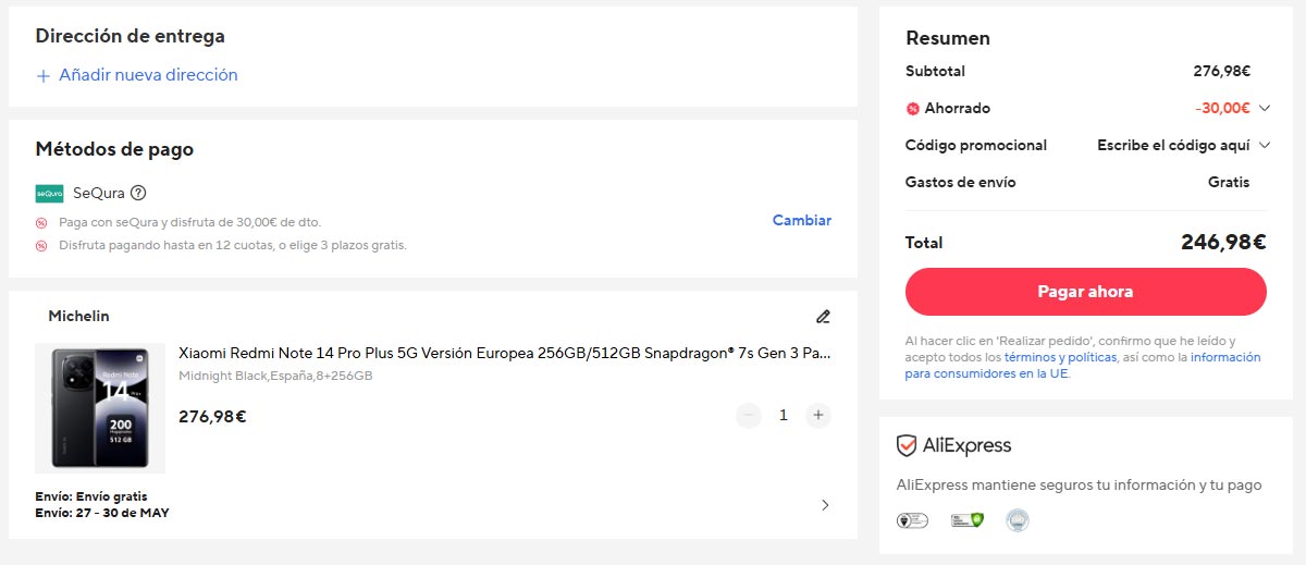 Oferta por el Redmi Note 14 Pro+ 5G