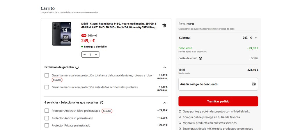 Oferta del Redmi Note 14 5G