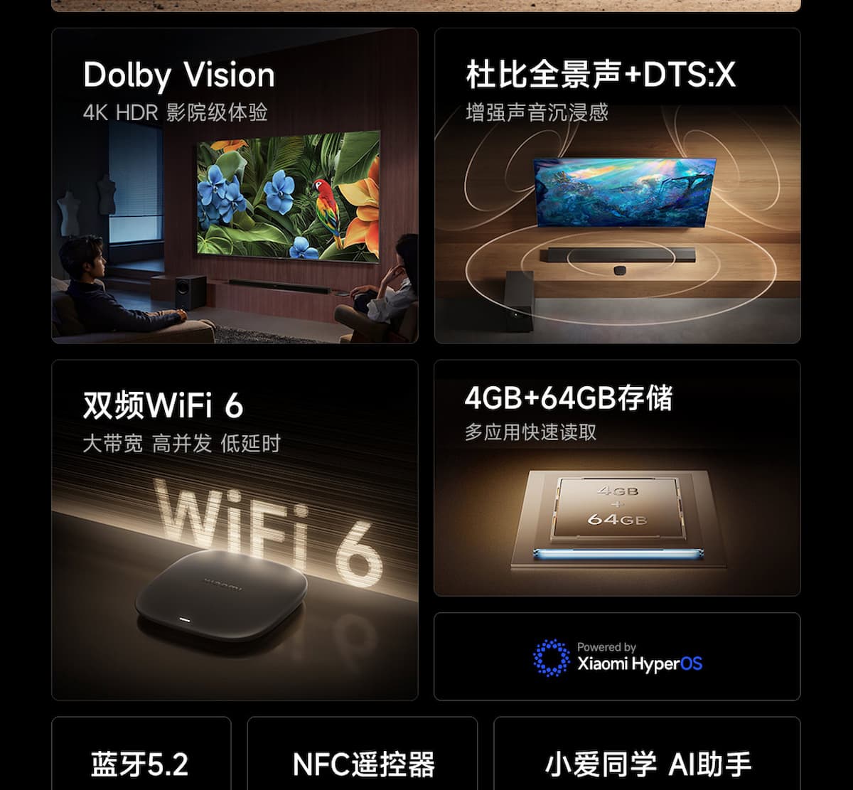 Xiaomi lanza nuevos Box 5 y Box 5 Max con HyperOS, Dolby Vision, DTS:X y hasta NFC Casting