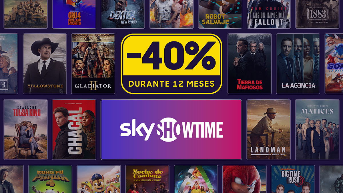 SkyShowtime lanza un ofertón con el que te ahorrarás el 40% de la cuota mensual durante 12 meses