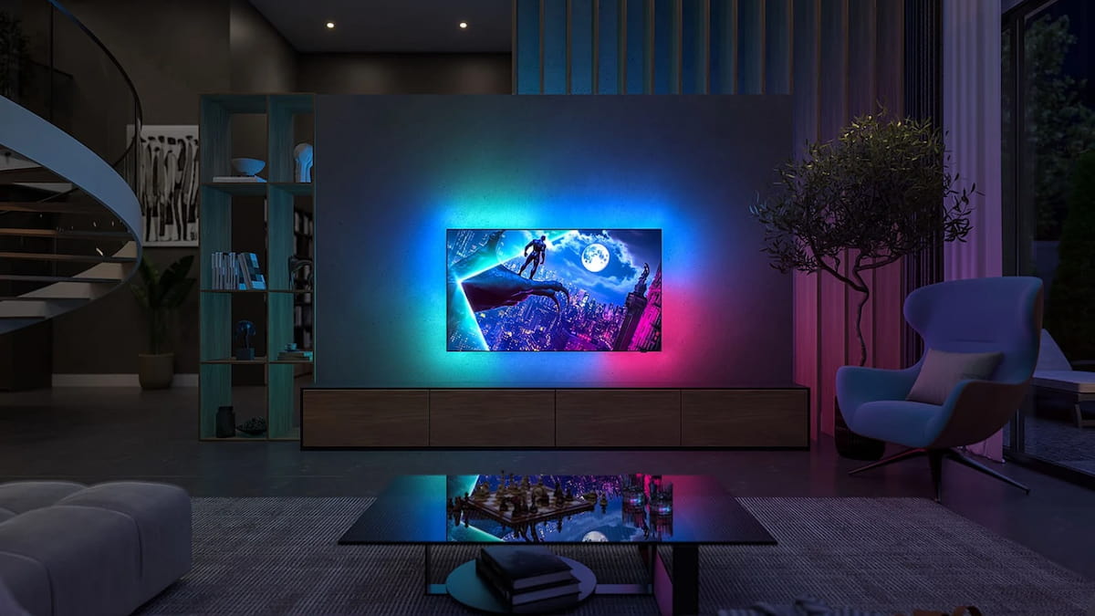 Philips OLED950+, el tope de gama de Philips para este año: lujo, calidad y Ambilight
