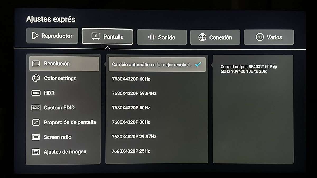 ¿RGB o YCbCr? Así debes configurar el ajuste en tu reproductor para evitar 'banding' y lavar el negro