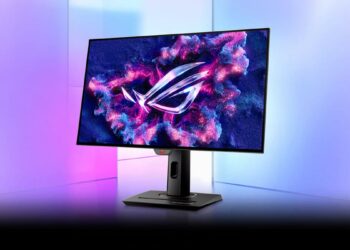 ASUS ROG Strix XG27AQDMG con fondo