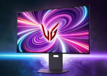 LG UltraGear 32GS95UV con fondo