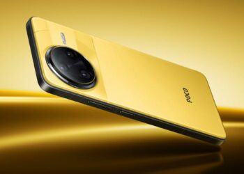 POCO F7 Ultra amarillo con fondo