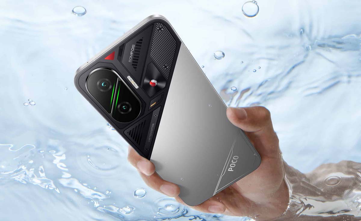 POCO F7 bajo agua