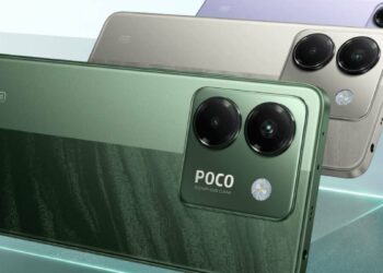 POCO M7 Pro con fondo y diferentes colores