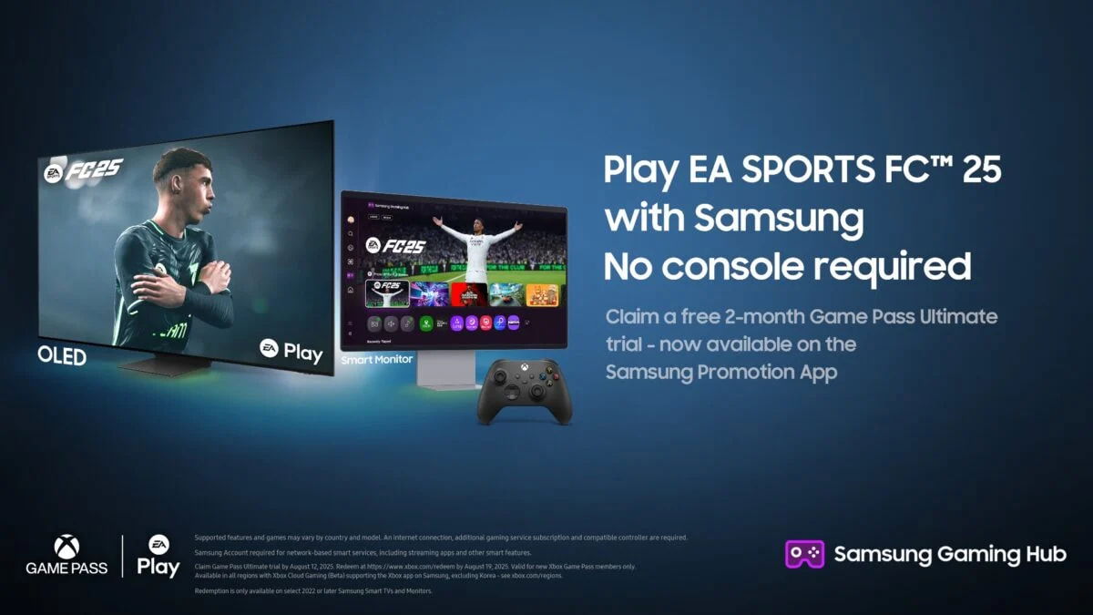 EA Sports FC 25 ya se puede jugar en televisores Samsung sin consola 