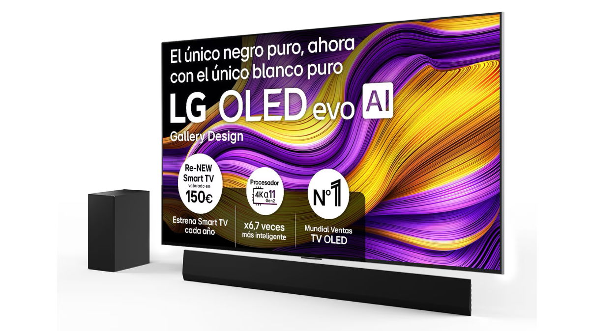 LG OLED G5 de 77 pulgadas + barra de sonido LG SG10TY a un precio espectacular con esta ofertaza