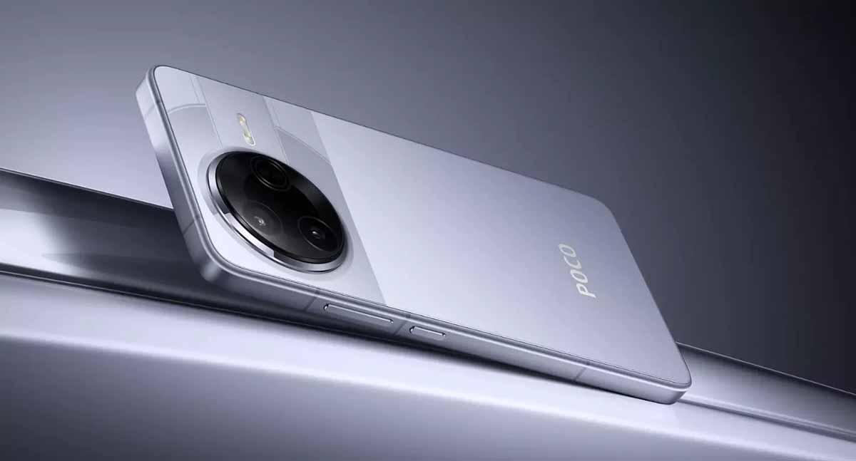 POCO F7 Pro de color plata