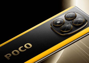 POCO X7 amarillo con fondo
