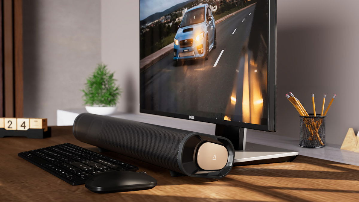 Creative lanza una barra de sonido pensada para jugones, streamers… ¡y para quien no tiene mucho espacio!