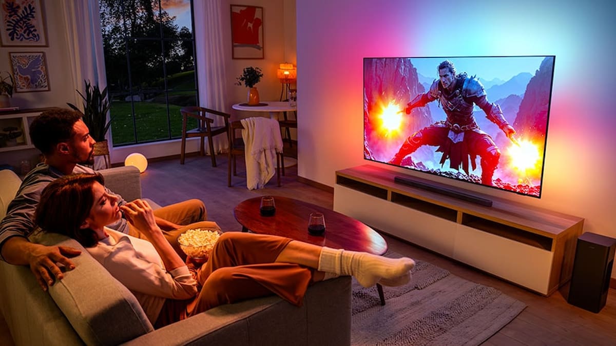 Philips OLED769 de 77 pulgadas, un televisor con panel OLED y Ambilight, de ofertaza por poco más de 1400 euros