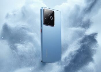 realme GT 7T de color azul
