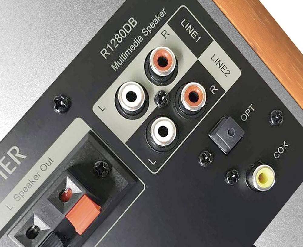 Conexiones de los Edifier R1280DB