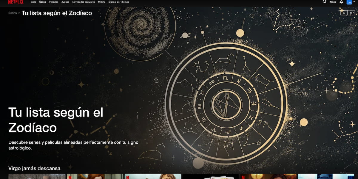 Netflix ahora elige tu próxima serie según tu signo del zodiaco: así funciona “Tu lista según el zodiaco”