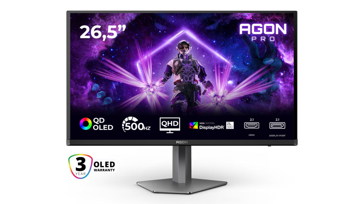 AOC AGON PRO AG276QKD2, un monitor que exprime al máximo la tecnología QD-OLED para llevarla a los 500 Hz