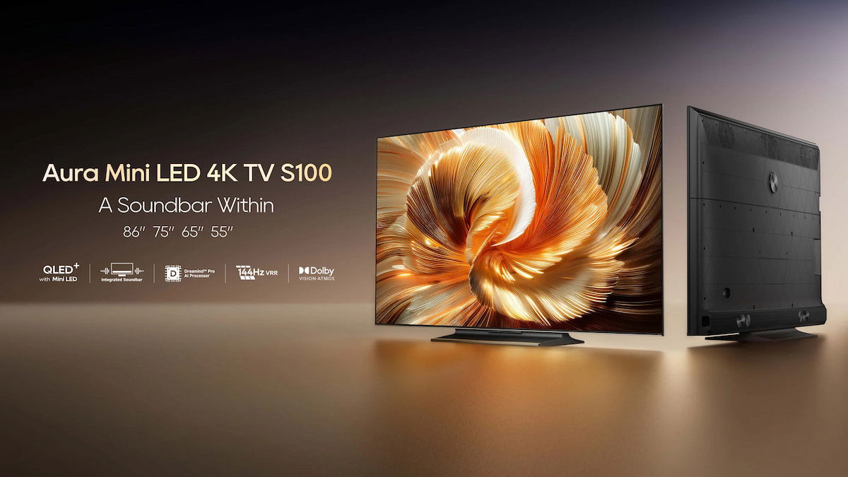 Dreame Aura S100: un televisor MiniLED con barra de sonido integrada y con ganas de plantar cara a TCL y compañía