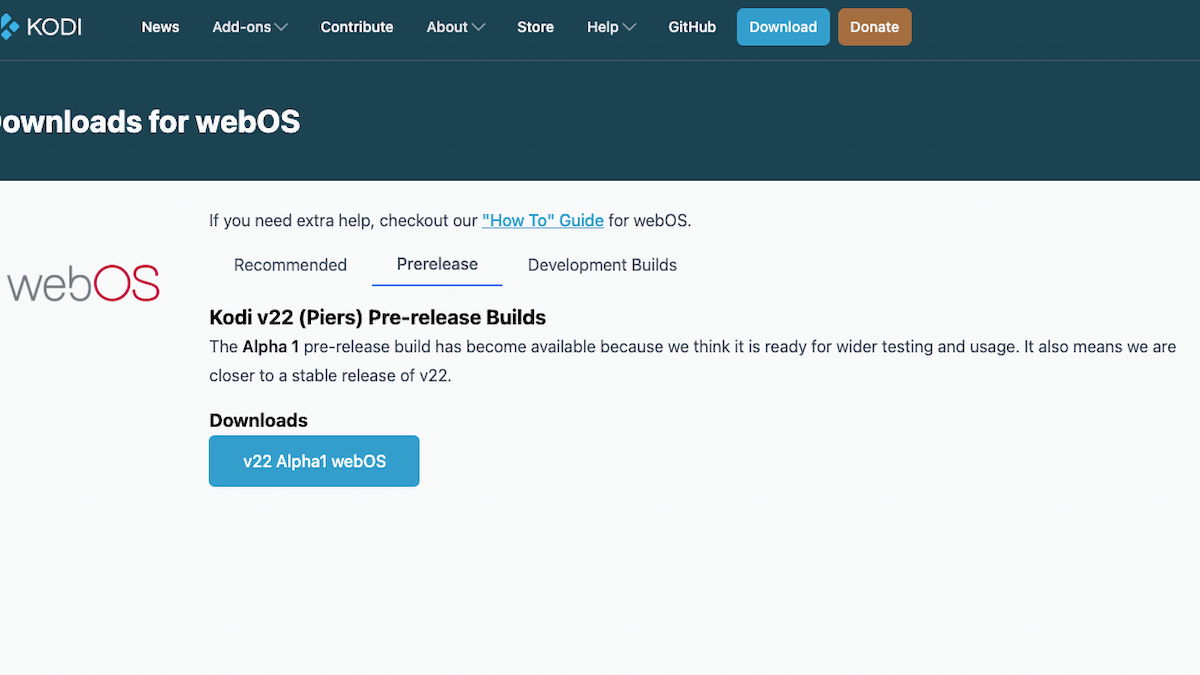 Kodi 22 “Piers”: ya puedes probar su primera versión Alpha y trae cambios muy, muy bestias