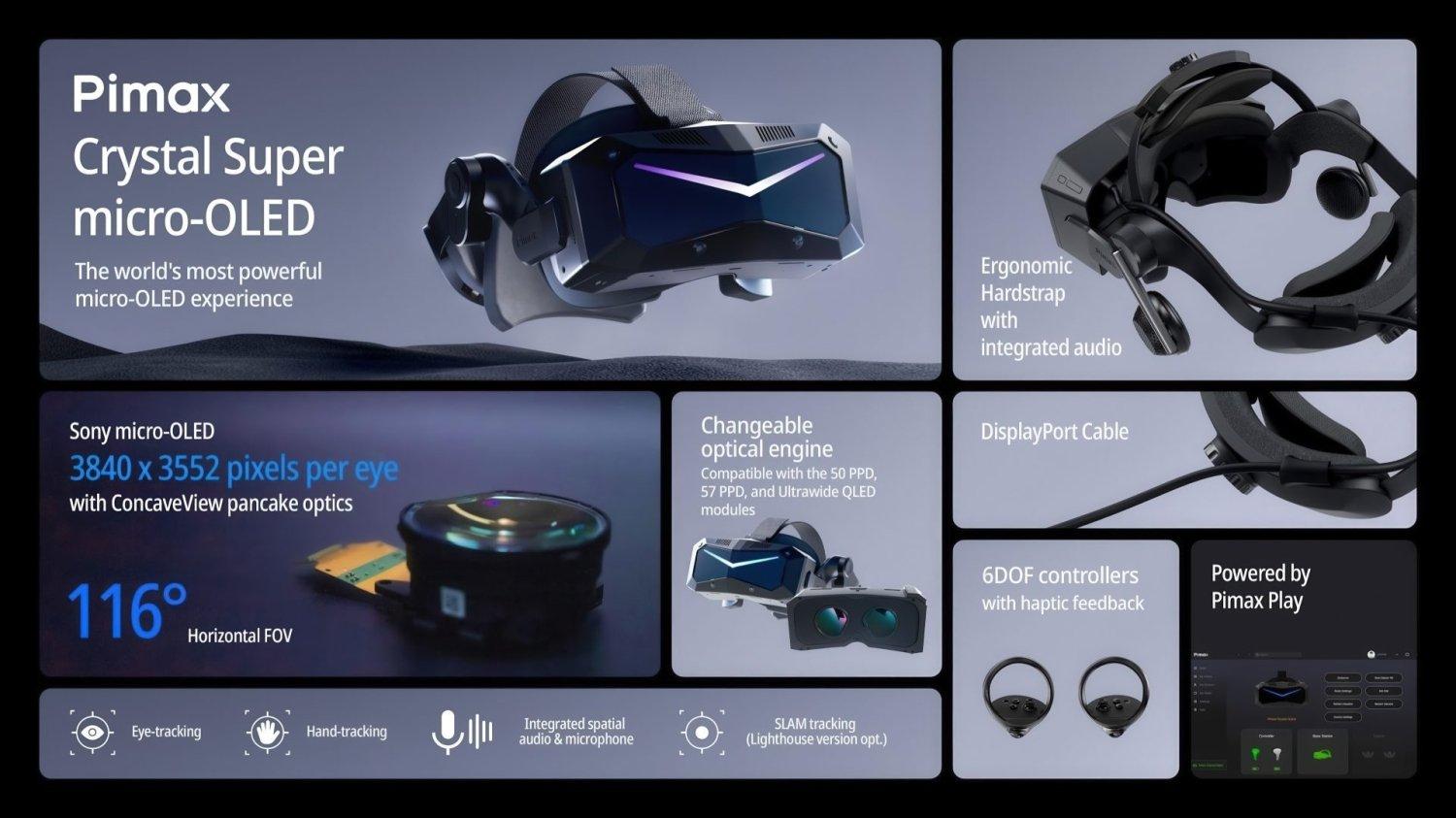Pixmax anuncia sus nuevos cascos de realidad virtual con una impresionante pantalla MicroOLED