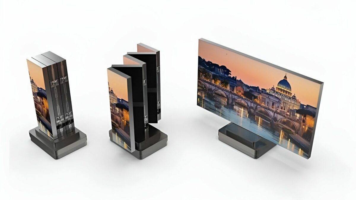 Así es el televisor MiniLED de 130” plegable que quiere jubilar a los proyectores…y no, no es de TCL