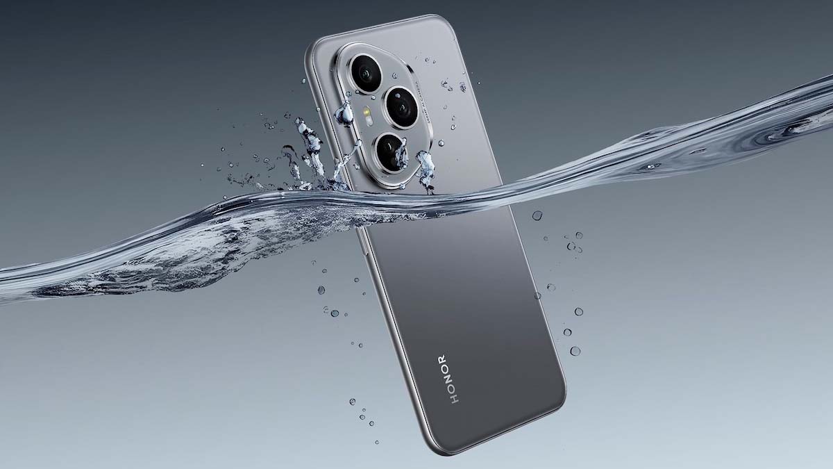 Honor 400 Pro 5G con agua