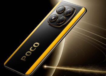 POCO X7 de color amatillo