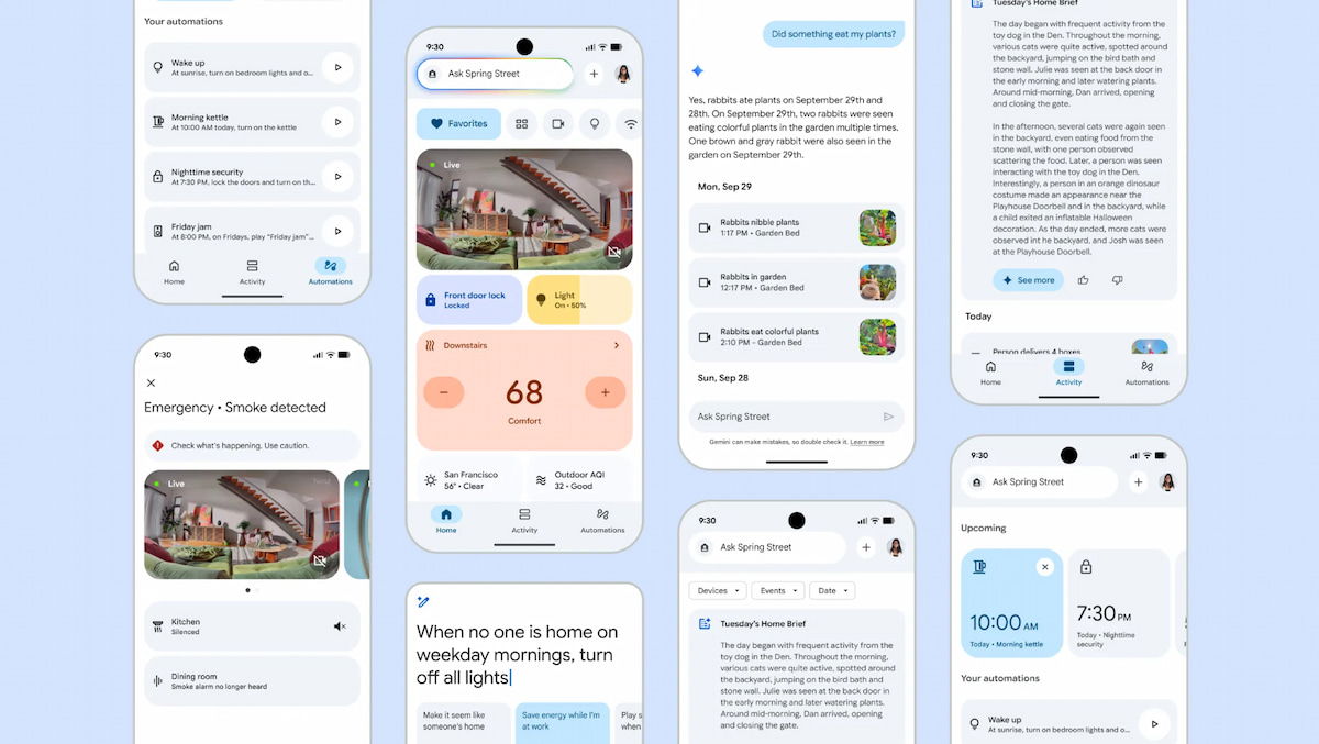 Google lo quiere cambiar todo en casa con Gemini: más IA, cámaras nuevas y altavoz con cerebro propio