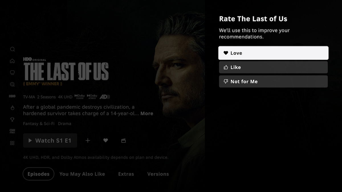 HBO Max ahora te deja puntuar lo que ves: una función pequeña, pero que puede marcar la diferencia