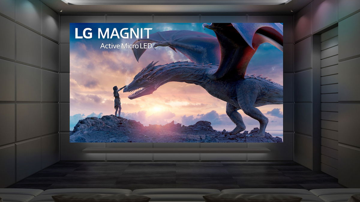 LG MAGNIT Active Micro LED: un televisor de 136 pulgadas con matriz activa y panel modular