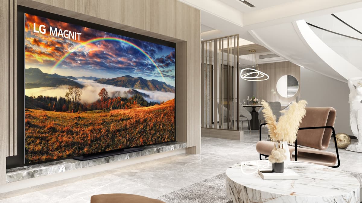 LG MAGNIT Active Micro LED: un televisor MicroLED de 136 pulgadas que parece sacado de una película
