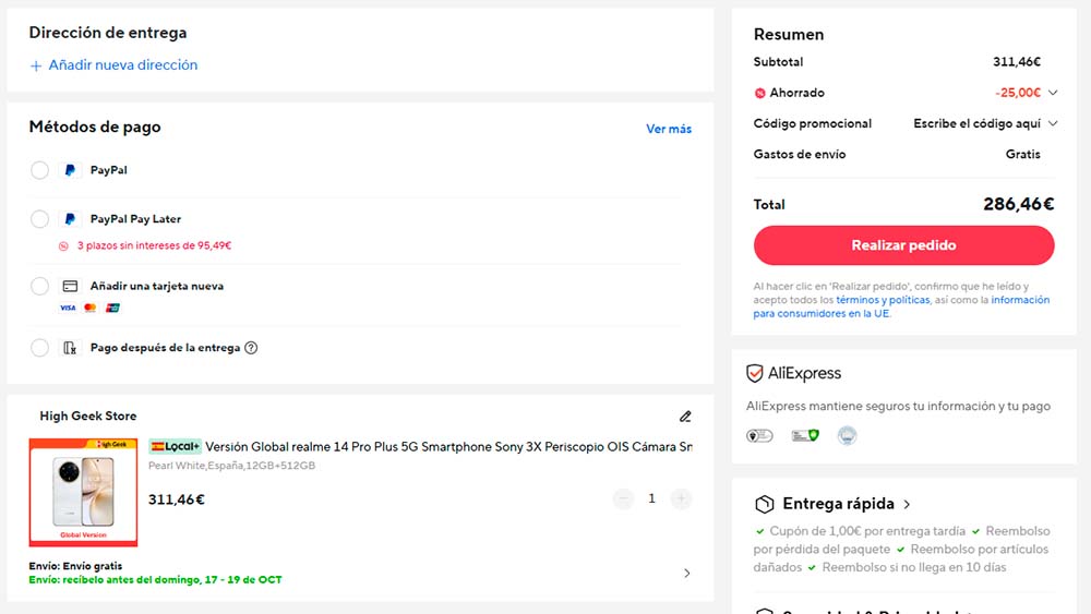 Oferta por el realme 14 Pro Plus 5G